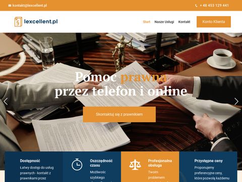 Lexcellent.pl - pomoc prawna przez telefon