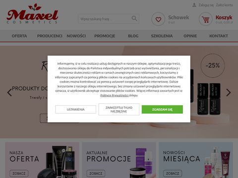 Maxel-cosmetics.pl - hurtownia kosmetyczna