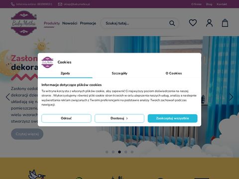Babymetka.pl - zasłony do pokoju dziecięcego