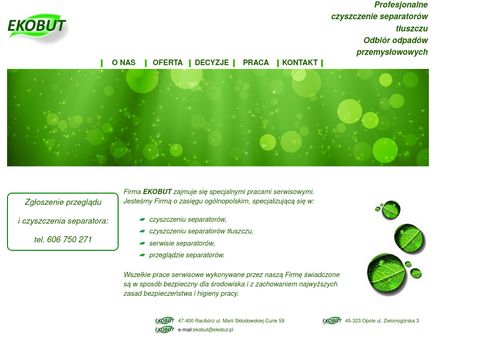 Ekobut.pl - skuteczne czyszczenie separatorów