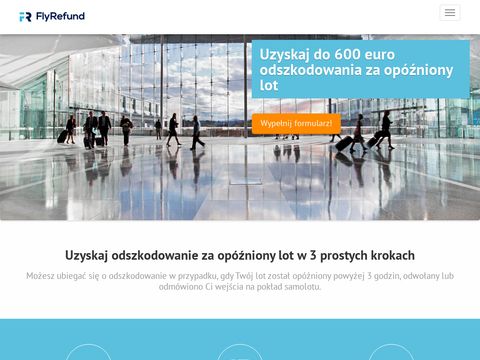 Odszkodowanie za odwołany lot - flyrefund.pl