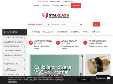 Stalglass.com - uchwyty do szkła