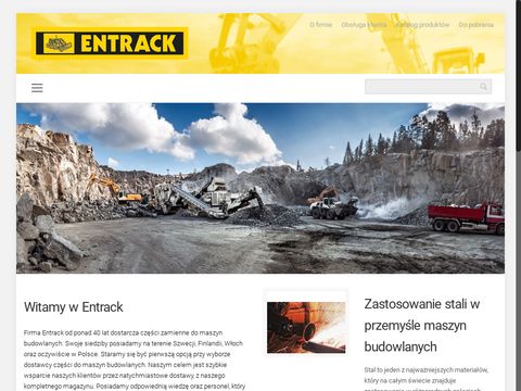 Entrack.pl części zamienne do koparek i minikoparek