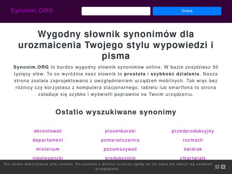 Synonim.org - biegać