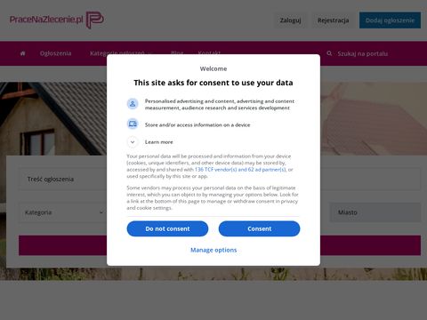 Pracenazlecenie.pl - darmowe ogłoszenia
