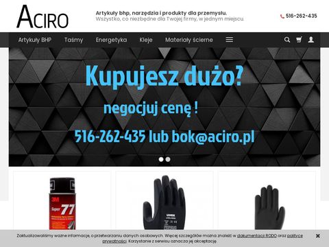 Aciro.pl - sprzęt i odzież BHP dla spawalnictwa