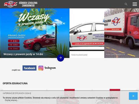 Osz.edu.pl - wczasy z prawem jazdy Łomża