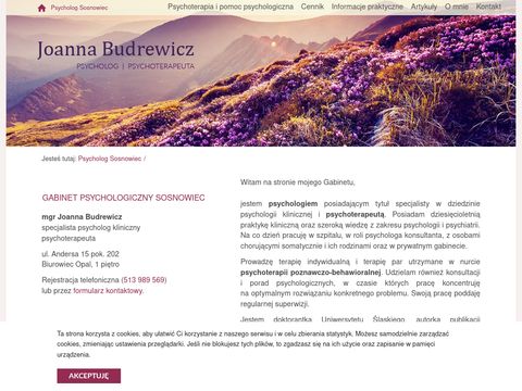 Psychoterapeuta Sosnowiec