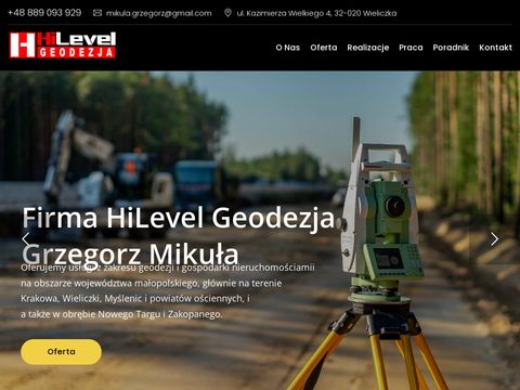 Hilevelgeodezja.pl - pomiary geodezyjne Kraków