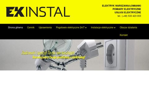 Ekinstal.pl elektryk Łomianki