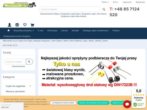 Mechanik-sc.pl części do sieczkarni