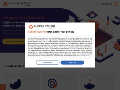Sunrise System - pozycjonowanie stron