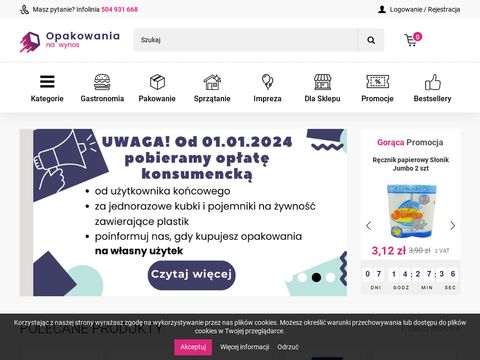 Opakowanianawynos.pl pojemniki jednorazowe