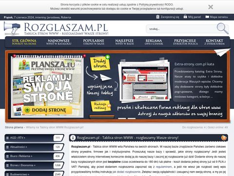 Rozglaszam.pl wasze strony