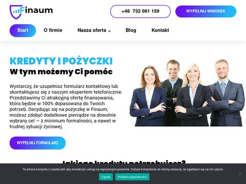 Finaum.pl - kredyty i pożyczki