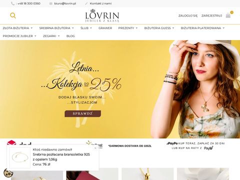 Lovrin.pl - złote kolczyki