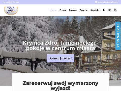 Pensjonat Willa Jasna w Krynicy - jasna.pl