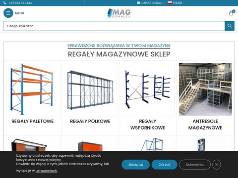 Mag-complex.pl - regały metalowe półkowe