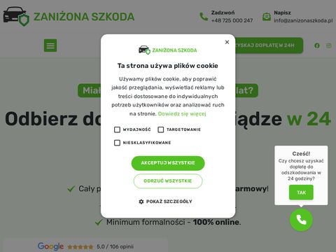 Zanizonaszkoda.pl - odzyskiwanie odszkodowań