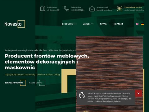 Novesto.pl - fronty kuchenne lakierowane