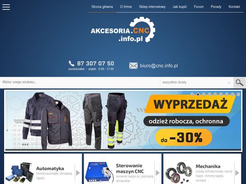 Akcesoria.cnc.info.pl części do maszyn