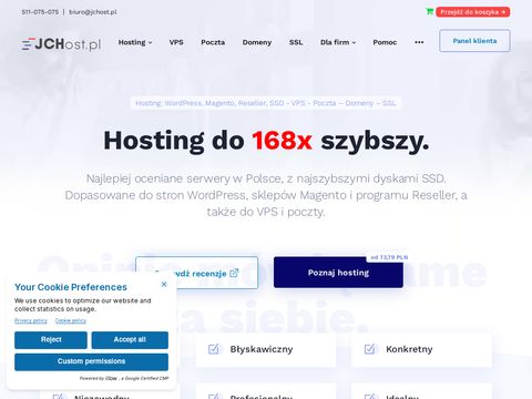 Jchost.pl hosting stron internetowych