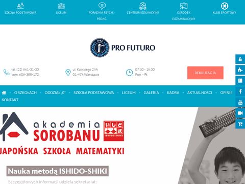 Prywatna szkoła podstawowa - profuturo.edu.pl