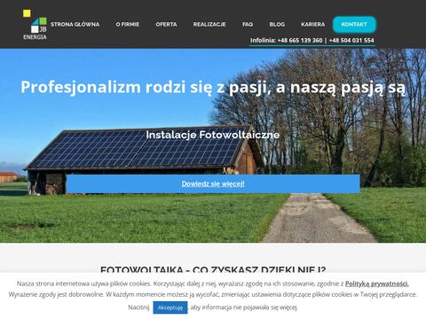 JB Energia montaż instalacji fotowoltaicznych