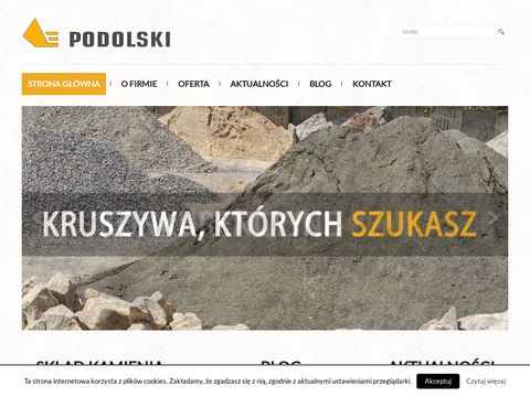 Podolski - skład kruszywa