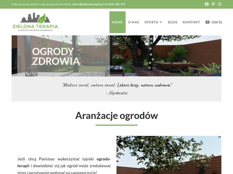 Zielonaterapia.pl projektowanie ogrodów Kraków