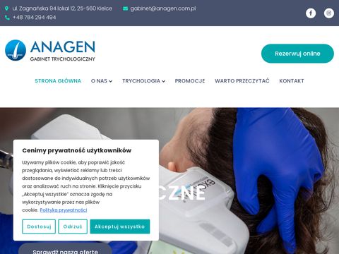 Anagen.com.pl - leczenie wypadania włosów Kielce