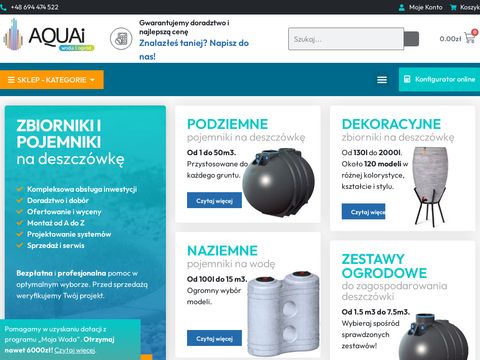 Aquai.pl - zbiorniki na wodę deszczową