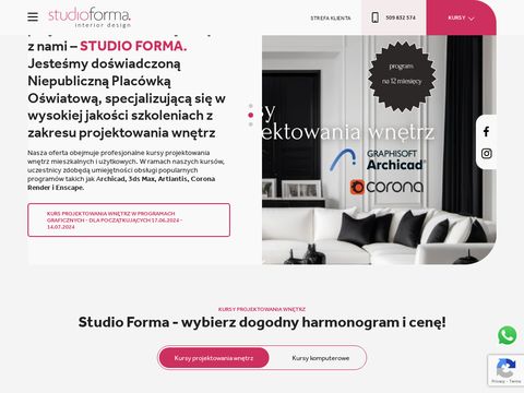 Studio-forma.edu.pl kurs projektowania wnętrz