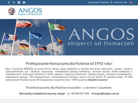 Angos tłumaczenia