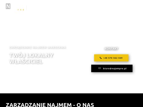 Najempro.pl - zarządzanie najmem mieszkań