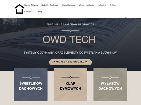 OWD TECH - świetliki dachowe