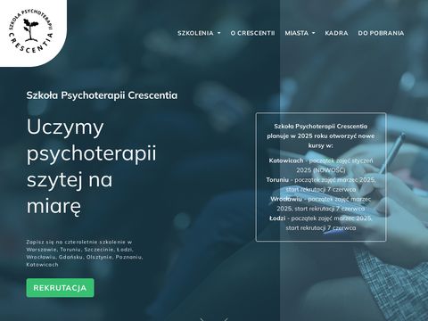 Crescentia.pl - szkoła psychoterapii Warszawa