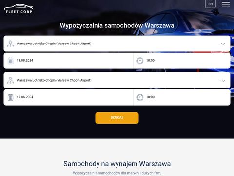 Wynajem samochodów osobowych - fleetcorp.pl