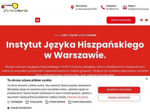 Sinfronteras.pl - instytut języka hiszpańskiego