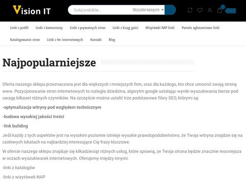 Vision-it.pl - seo sklep