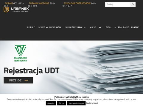 Dzwignice.pl firma Urbanek