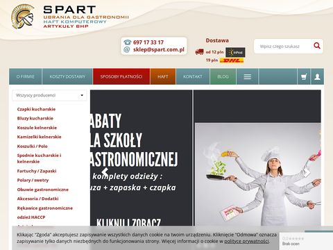 Spart - sklep z odzieżą gastronomiczną