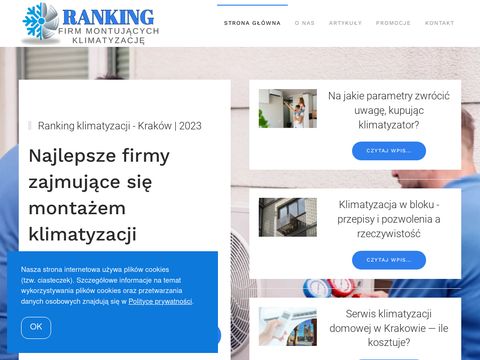 Top10klimatyzacje.pl - ranking Kraków