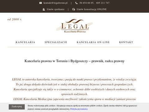 Legal - kancelaria prawna w Toruniu