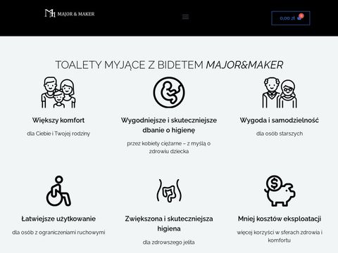 Majormaker.pl - toalety myjące i deski bidetowe