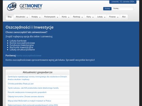 Get-Money.pl - duży wybór pożyczek gotówkowych