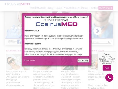 Cosinusmed.pl laserowe zamykanie naczynek, osocze