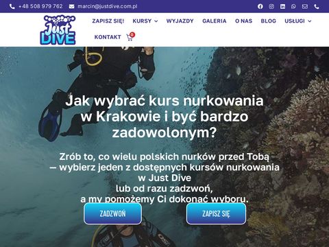 Just Dive - kurs nurkowania