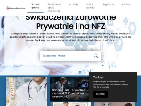 Swiadczeniazdrowotne.pl - RTG i USG Konin