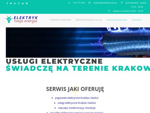 Elektryk123.eu - usługi elektryczne